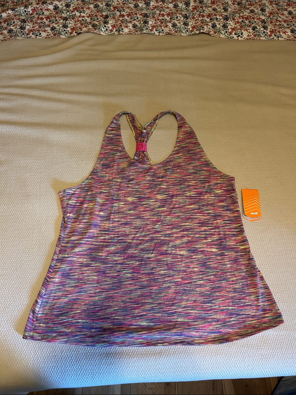 Women’s Multicolor Space-Dye Racerback Tank Top Avia XXL (20)
